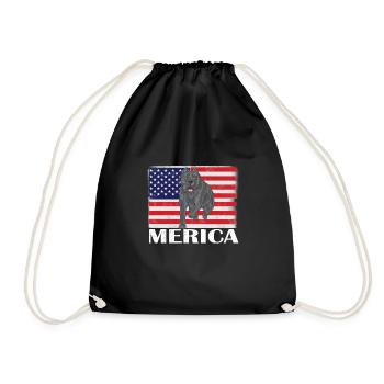 Cane Corso Merica - Sac de sport léger - noir - Devant