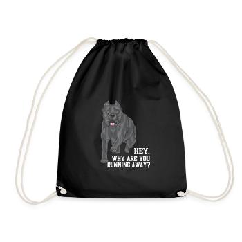 Pourquoi vous enfuyez-vous - Sac de sport léger - noir - Devant
