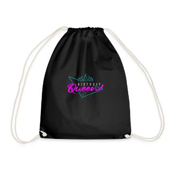 Reine d’anniversaire - Sac de sport léger - noir - Devant