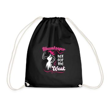 Housekeeper Not For The Weak - Drawstring Bag - black - Front