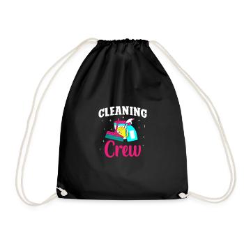 Cleaning Crew - Turnbeutel - Schwarz - Vorne