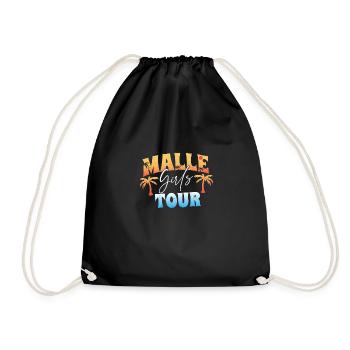 Malle Girls Tour - Turnbeutel - Schwarz - Vorne