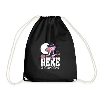 Hexe In Ausbildung - Turnbeutel - Schwarz - Vorne