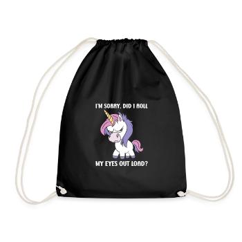 Je suis désolé d’avoir levé les yeux au ciel - Sac de sport léger - noir - Devant