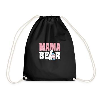 Mama Bear - Turnbeutel - Schwarz - Vorne