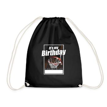 It's My Birthday Sign My Shirt - Turnbeutel - Schwarz - Vorne