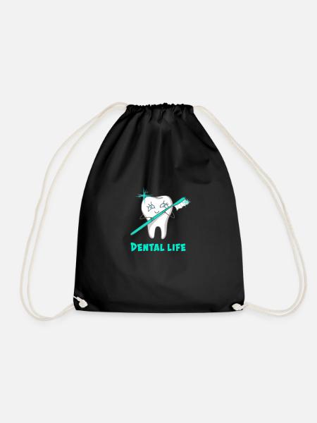 Dental Life - Turnbeutel - Schwarz