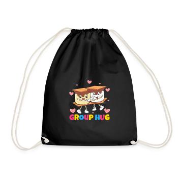 Group Hug - Drawstring Bag - black - Front
