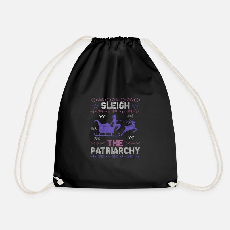 Sleigh The Patriarchy - Turnbeutel - Schwarz