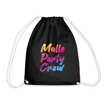 Malle Party Crew - Drawstring Bag - black - Front