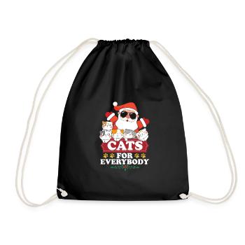 Cats For Everybody - Turnbeutel - Schwarz - Vorne