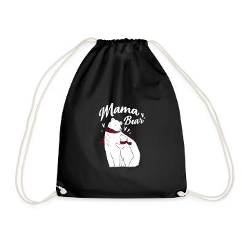 Mama Bear - Turnbeutel - Schwarz - Vorne