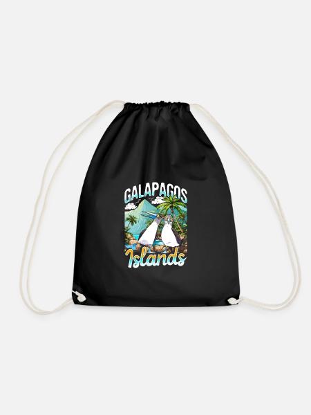 Galapagos Islands - Turnbeutel - Schwarz