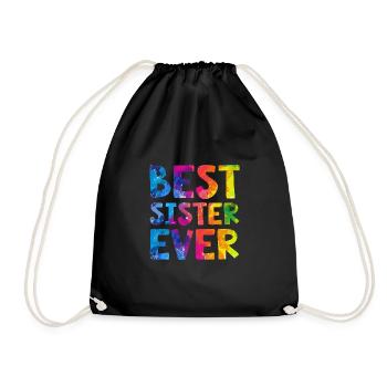 Meilleure soeur de tous les temps - Sac de sport léger - noir - Devant