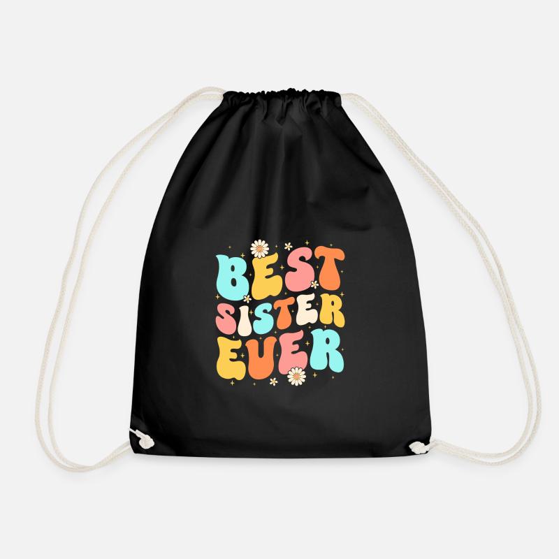 Best Sister Ever - Turnbeutel - Schwarz