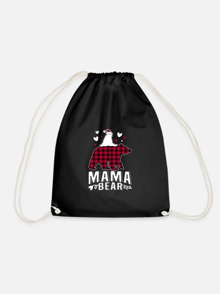 Mama Bear - Turnbeutel - Schwarz