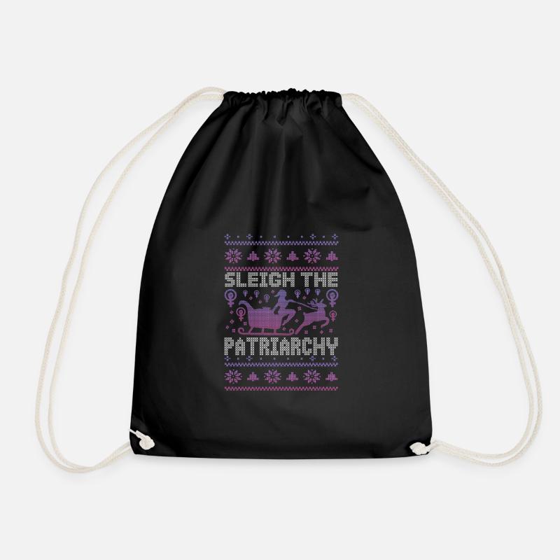 Sleigh The Patriarchy - Turnbeutel - Schwarz
