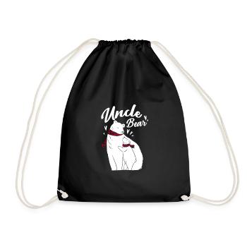 Bébé ours - Sac de sport léger - noir - Devant