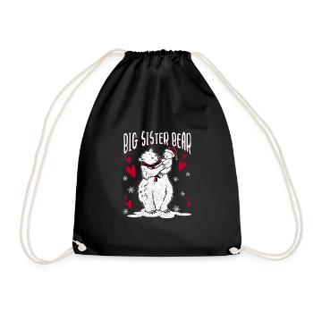 Big Sister Bear - Turnbeutel - Schwarz - Vorne