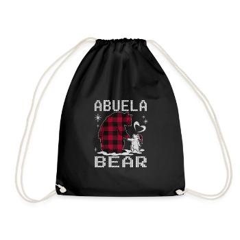 Abuela Bear - Drawstring Bag - black - Front