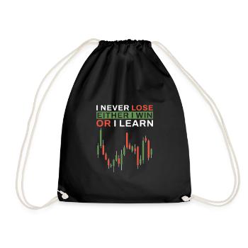 Stock Market Day Trading - Drawstring Bag - black - Front