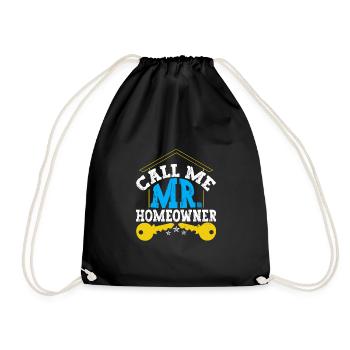 Mr. Homeowner - Turnbeutel - Schwarz - Vorne