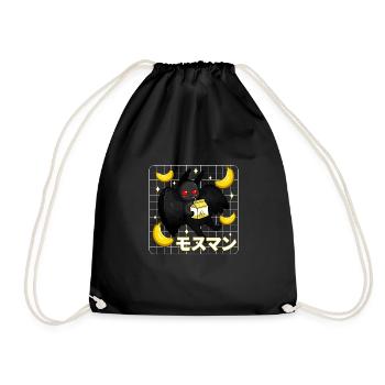 Mothman Banana Milkshake - Drawstring Bag - black - Front