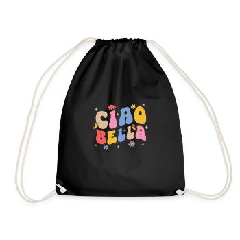 Ciao Bella - Turnbeutel - Schwarz - Vorne