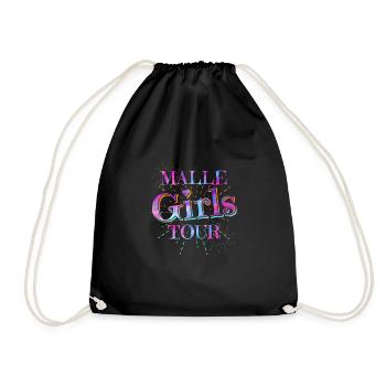Malle Girls Tour - Turnbeutel - Schwarz - Vorne