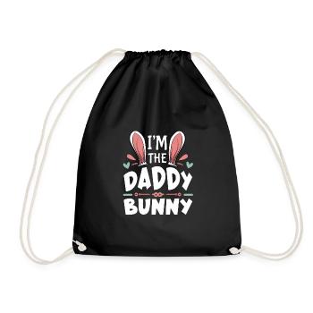 I'm The Daddy Bunny - Turnbeutel - Schwarz - Vorne