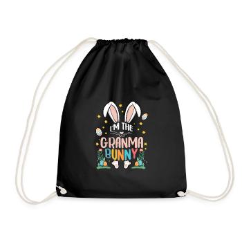 Je suis la grand-mère lapin - Sac de sport léger - noir - Devant