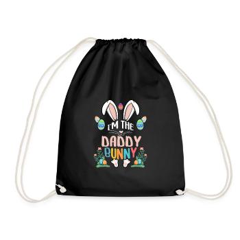 Je suis le papa lapin - Sac de sport léger - noir - Devant