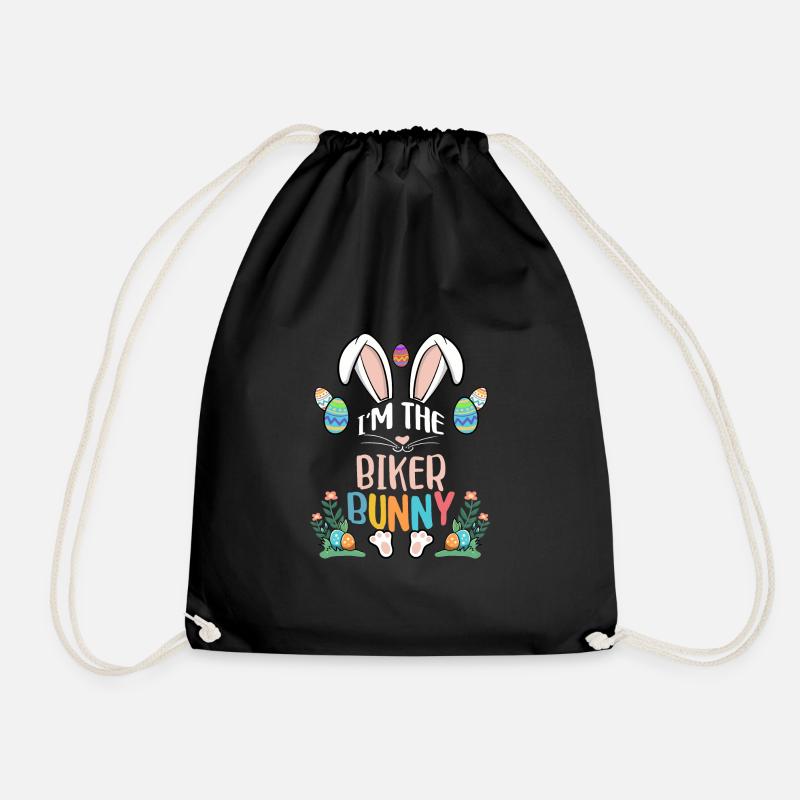I'm The Biker Bunny - Turnbeutel - Schwarz