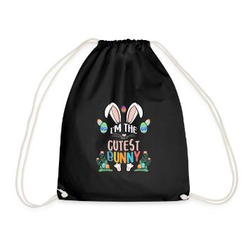 I'm The Cutest Bunny - Turnbeutel - Schwarz - Vorne