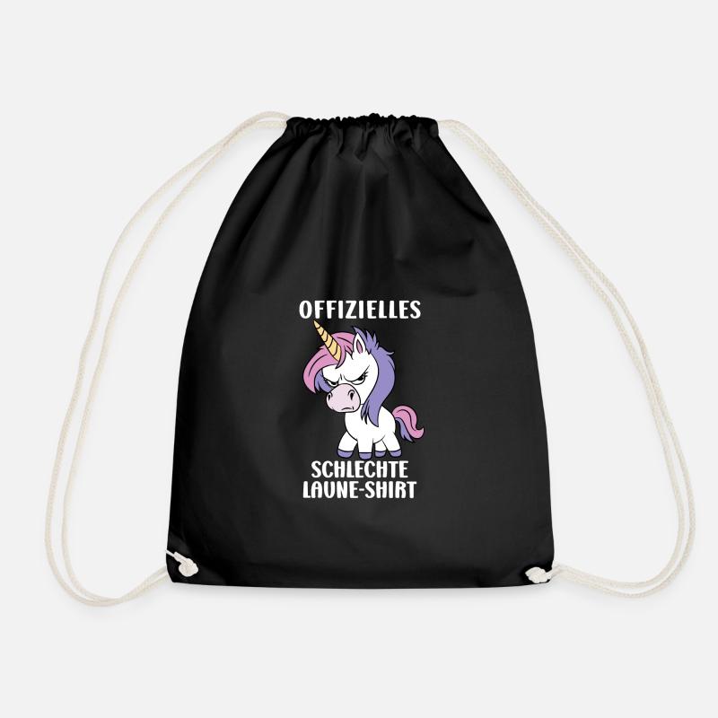 Offizielles Schlechte Laune Shirt - Turnbeutel - Schwarz