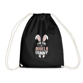 I'm The Abuela Bunny - Drawstring Bag - black - Front