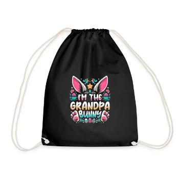 Je suis le grand-père lapin - Sac de sport léger - noir - Devant
