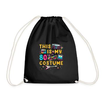 This Is My 80s Costume - Turnbeutel - Schwarz - Vorne