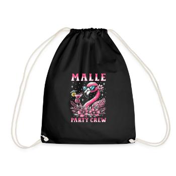 Malle Party Crew - Turnbeutel - Schwarz - Vorne
