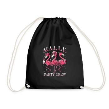 Malle Party Crew - Turnbeutel - Schwarz - Vorne