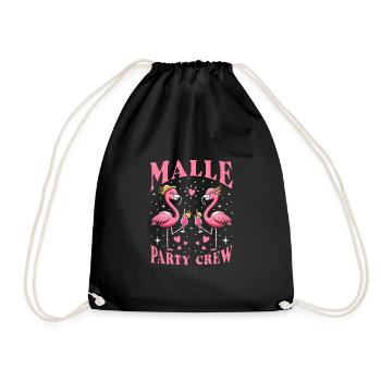 Malle Party Crew - Turnbeutel - Schwarz - Vorne
