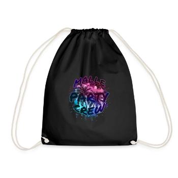 Malle Party Crew - Drawstring Bag - black - Front
