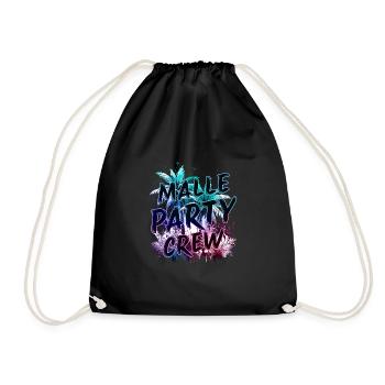 Malle Party Crew - Drawstring Bag - black - Front