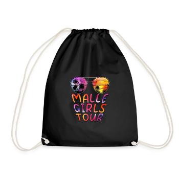 Visite des filles de Malle - Sac de sport léger - noir - Devant