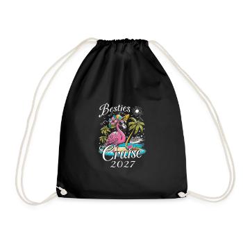 Besties Cruise 2027 - Drawstring Bag - black - Front