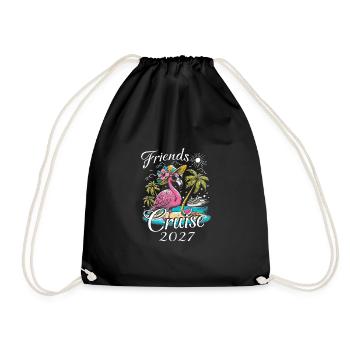 Friends Cruise 2027 - Drawstring Bag - black - Front