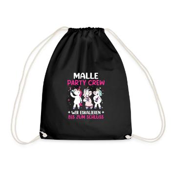 Malle Girls Tour Wir Eskalieren - Turnbeutel - Schwarz - Vorne