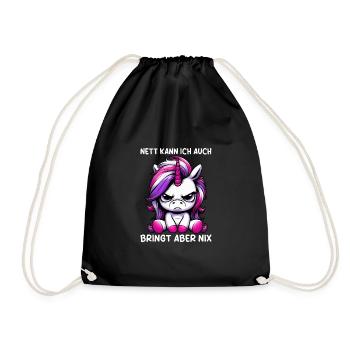Sympa je peux aussi apporter mais rien n’apporte - Sac de sport léger - noir - Devant