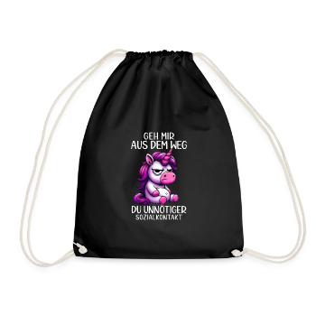 Écarte-toi de mon chemin, toi les contacts sociaux inutiles - Sac de sport léger - noir - Devant