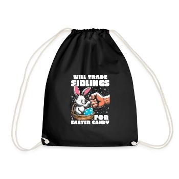 Échangera ses frères et sœurs contre des bonbons de Pâques - Sac de sport léger - noir - Devant
